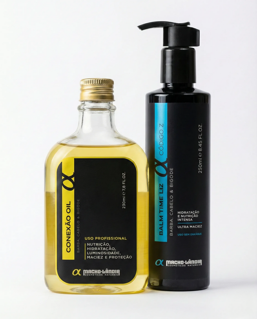 Kit Blend Barba Grande - Óleo Conexão 230ml + Balm Time Liz 250ml