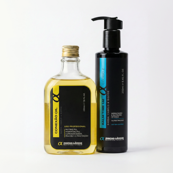 Kit Blend Barba Grande - Óleo Conexão 230ml + Balm Time Liz 250ml