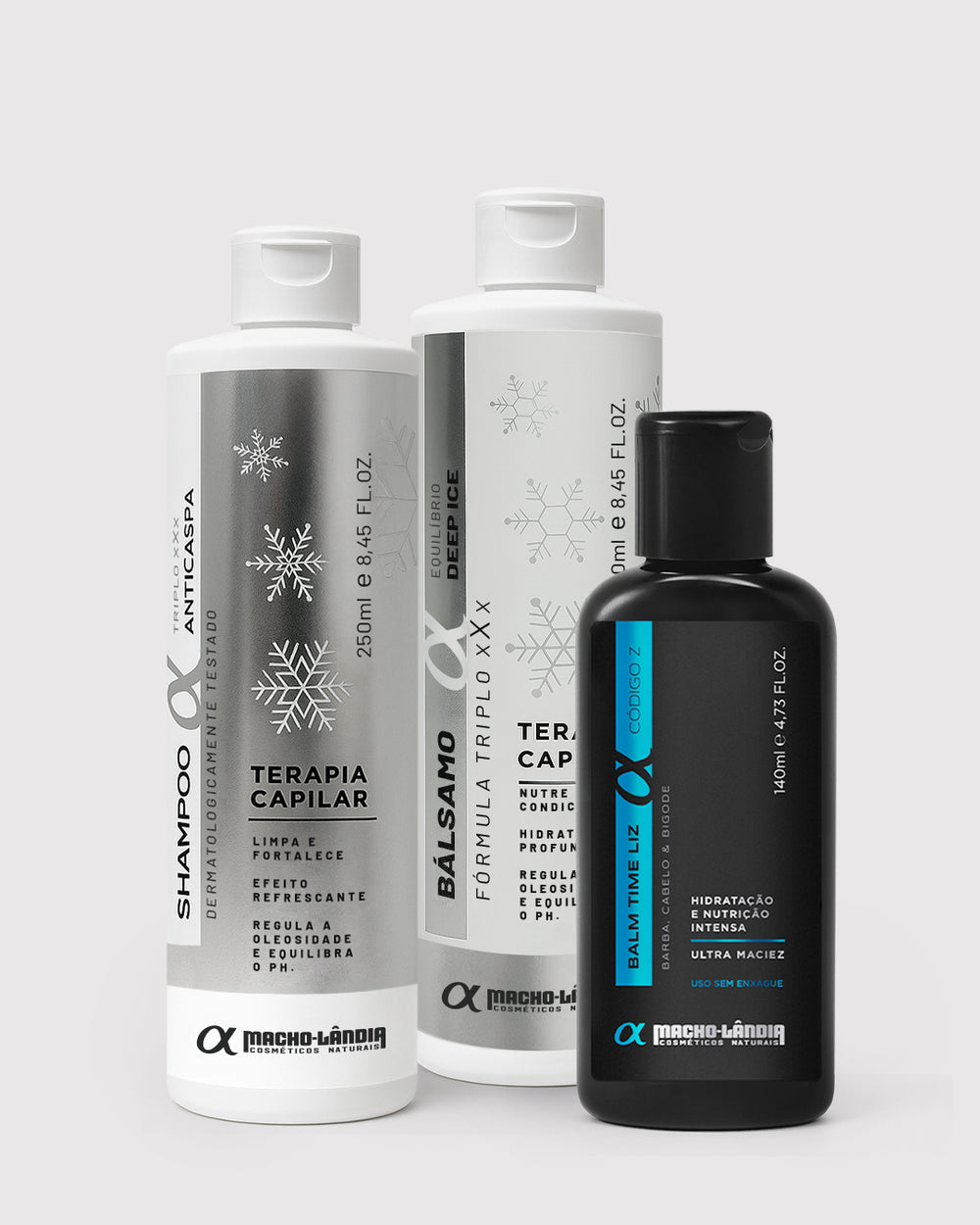 Kit Ritual Anticaspa (Shampoo 250ml + Bálsamo 250ml + Balm Time Liz 140ml)