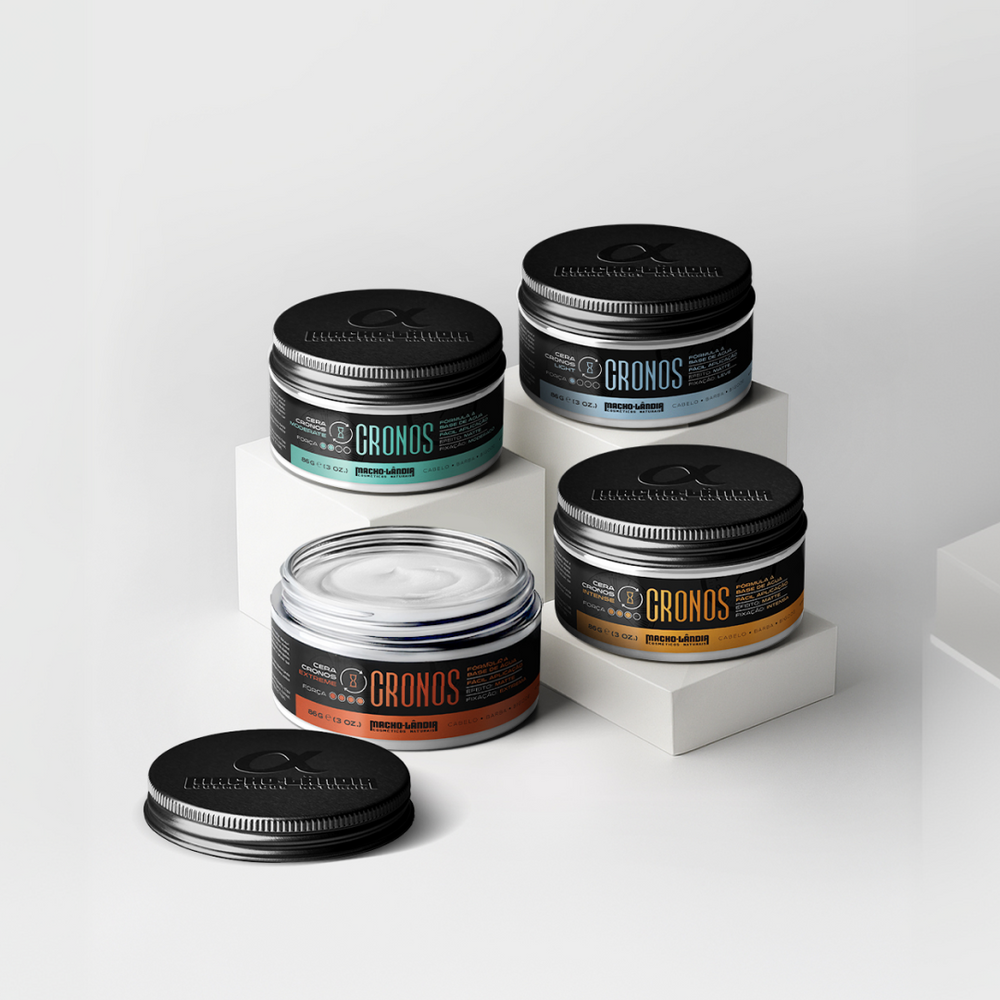 Kit Ceras Cronos (Fixação Leve, Moderada, Intensa e Extrema) - 86g cada
