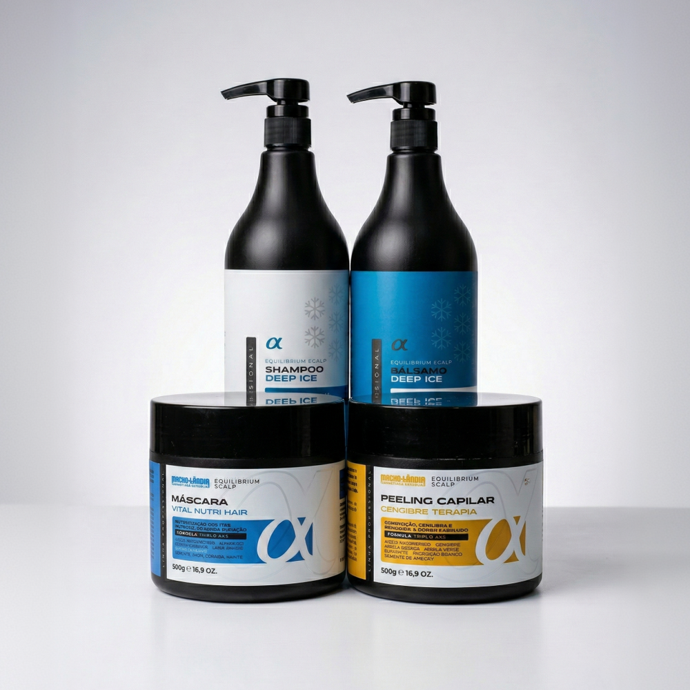 Kit Protocolo Equilíbrio Vital Profissional – Detox, Nutrição e Equilíbrio Capilar