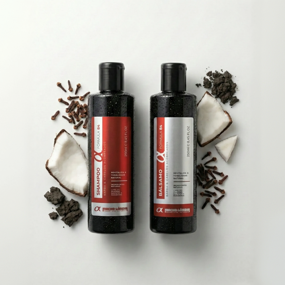 Kit Fórmula 84: Shampoo + Bálsamo (Fios Castanhos e Acobreados)