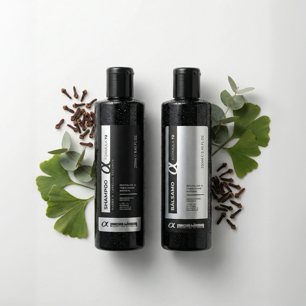 Kit Fórmula 72: Shampoo + Bálsamo (Fios Escuros)