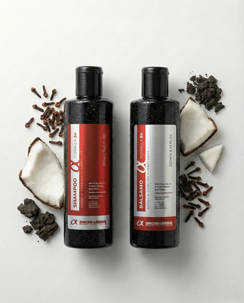 Kit Fórmula 84: Shampoo + Bálsamo (Fios Castanhos e Acobreados)