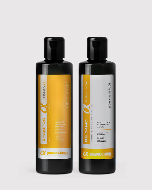 Kit Fórmula 76: Shampoo + Bálsamo (Fios Loiros)