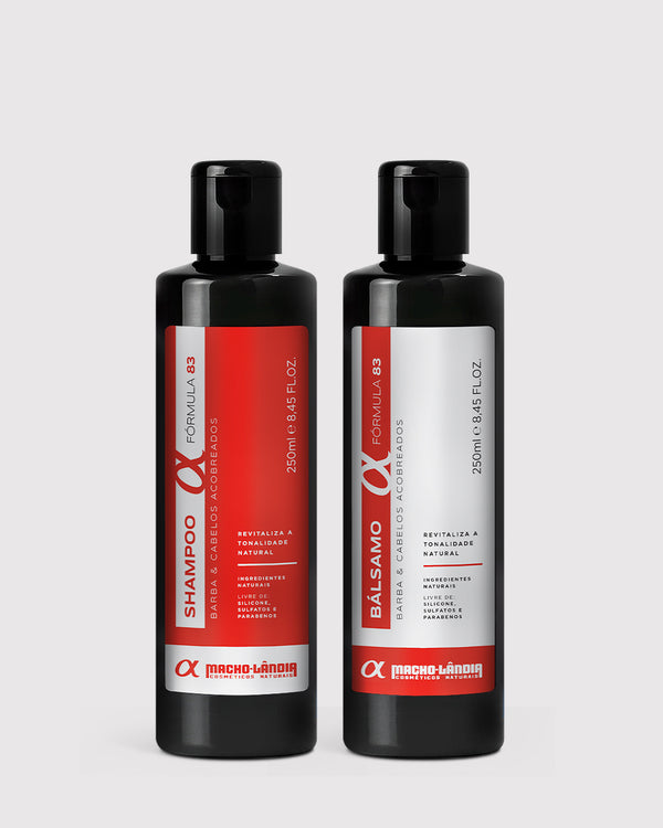 Kit Fórmula 84: Shampoo + Bálsamo (Fios Castanhos e Acobreados)