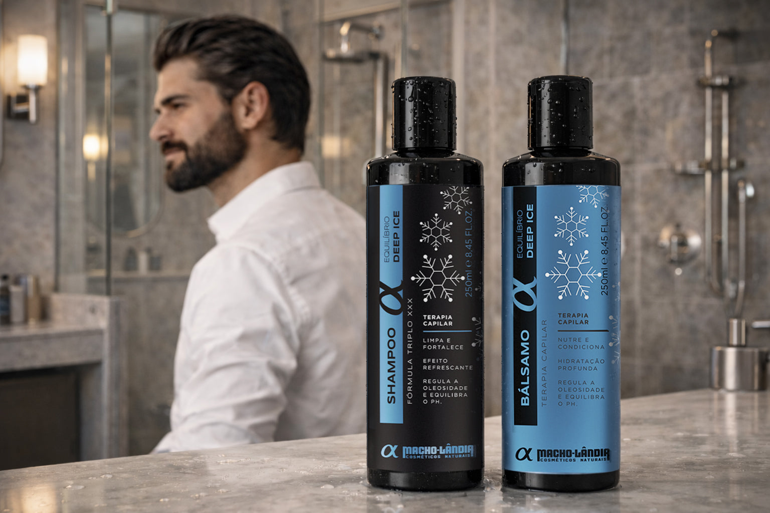 Bálsamo Deep Ice Triplo XXX 250 ml – Frescor, Hidratação e Alinhamento