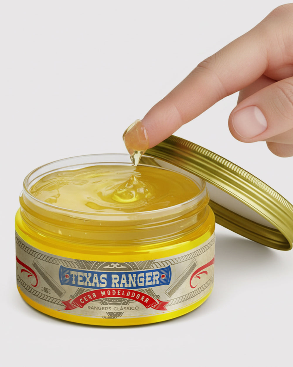 Pomada Modeladora Profissional Brilho Texas Ranger - 300g